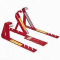 Qual-Craft Fixed Roof Bracket, Adjustable, Steel, Red, PowderCoated, For 1212 Fixed Pitch Roofs 2504